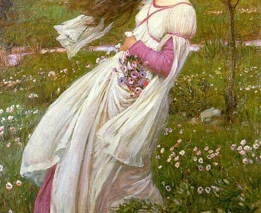 أزهار الريح للرسام البريطاني جون وليام ووترهاوس