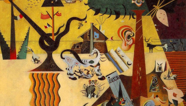 الحقل المحروث للرسّام الإسباني خـوان مِيـرو