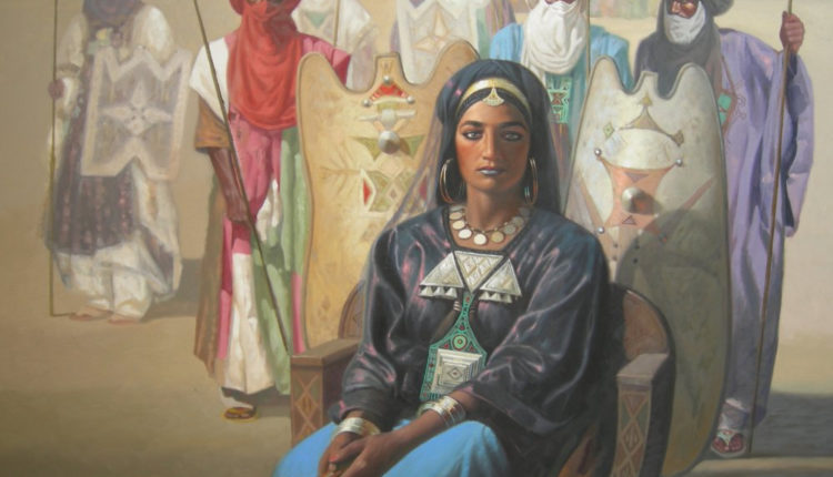 ملكة الطوارق للرسّام الجزائري حسين زيّاني