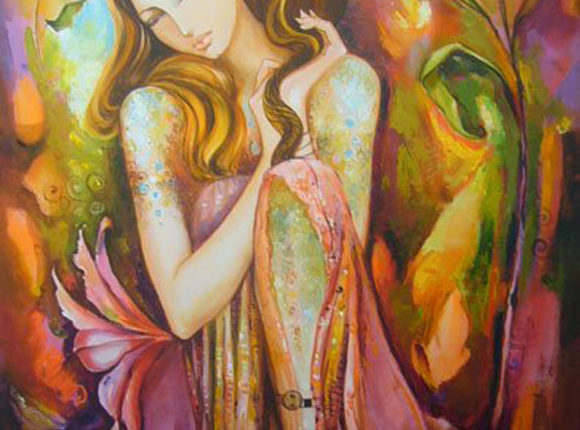 لوحة للرسّامة ناني خميس