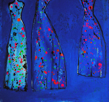 لوحة للرسّامة  نجاة مكي