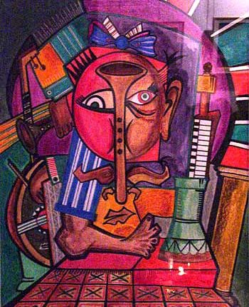 لوحة للرسّام فوزي معاوية