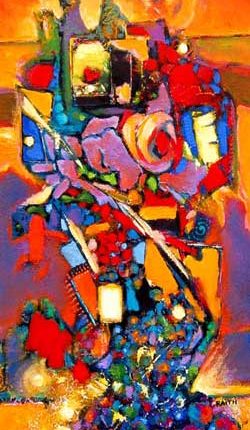 لوحة للرسّام مصطفى رياث