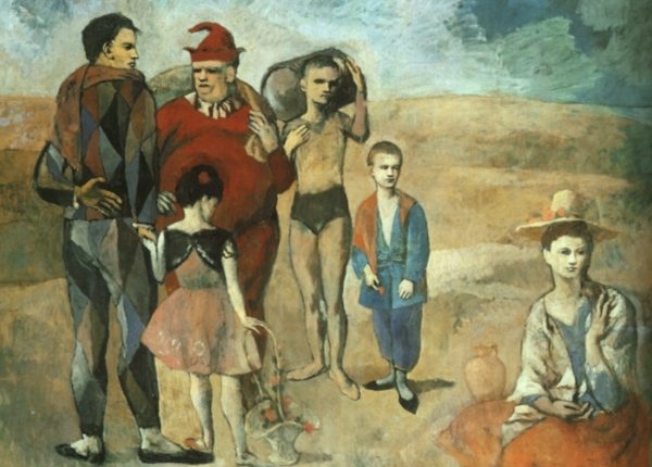 أسرة المهرجين Pablo Picasso 1905