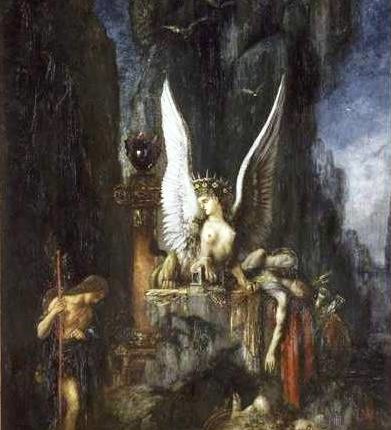 أوديب مسافرا أو المساواة أمام الموت Gustave Moreau 1888