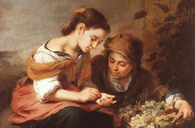بائعة الثمار الصغيرة، Bartolomé Esteban Murillo(إسبانيا)