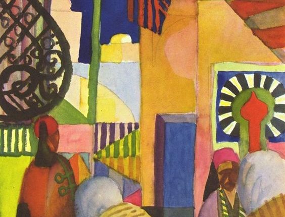 لوحة للرسَّام أوغست ماك