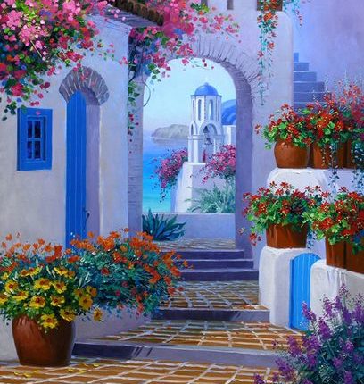 لوحة للرسَّامة ميكي سينكاريك