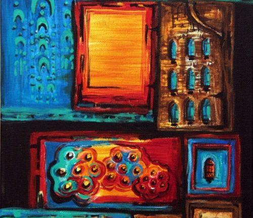 لوحة للرسَّامة مودّة العلاق