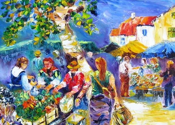 لوحة للرسَّام  الجزائري بشير تودجي