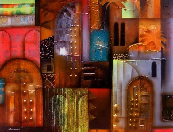 لوحة للرسَّام ناصر ثامر