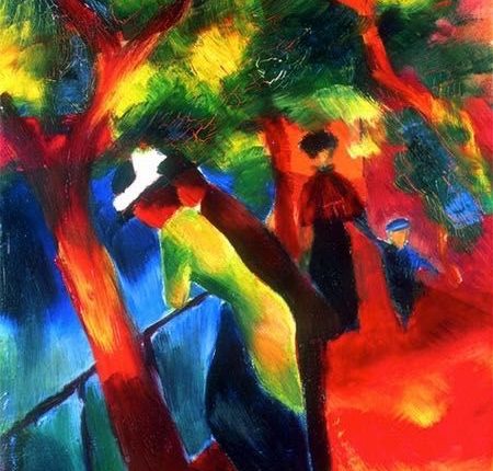 لوحة للرسَّام أوغست ماك