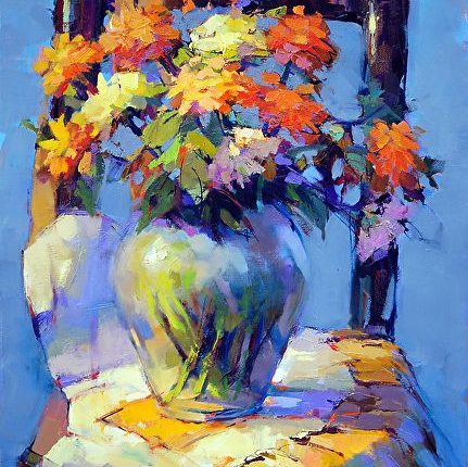 لوحة للرسَّامة تريشا آدمز