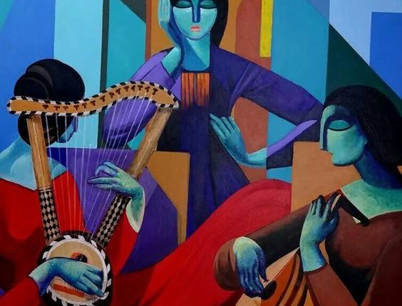 لوحة للرسّامة رنا الطائي