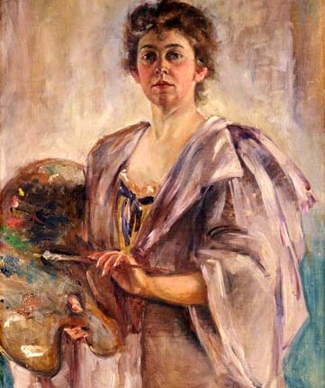 لوحة للرسّامة أليس بايك بارني