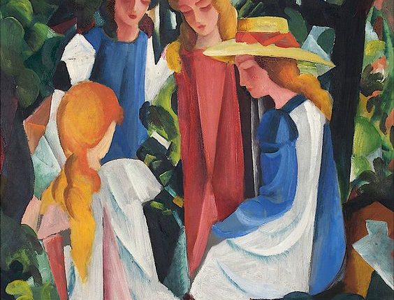 لوحة للرسّام أوغست ماكي