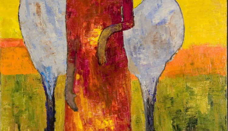 لوحة للرسّامة جولي مهلاتي